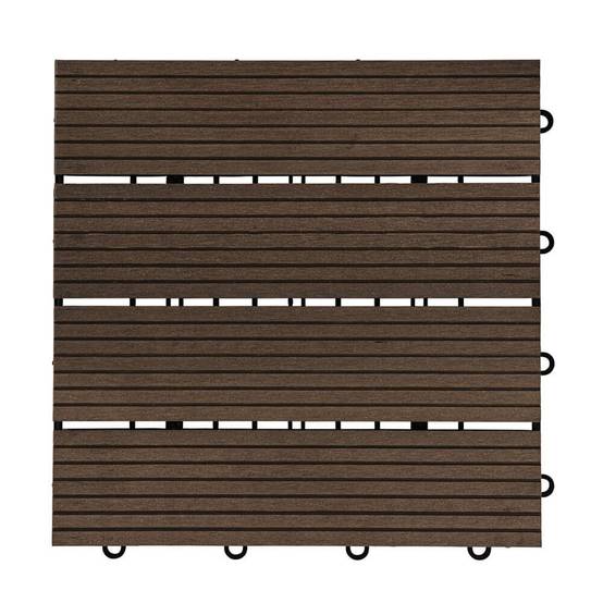 Carreaux clic WPC HOME DELUXE BAVARO - 9m² Marron foncé - Image 2