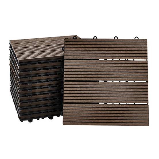 Carreaux clic WPC HOME DELUXE BAVARO - 9m² Marron foncé - Image 4