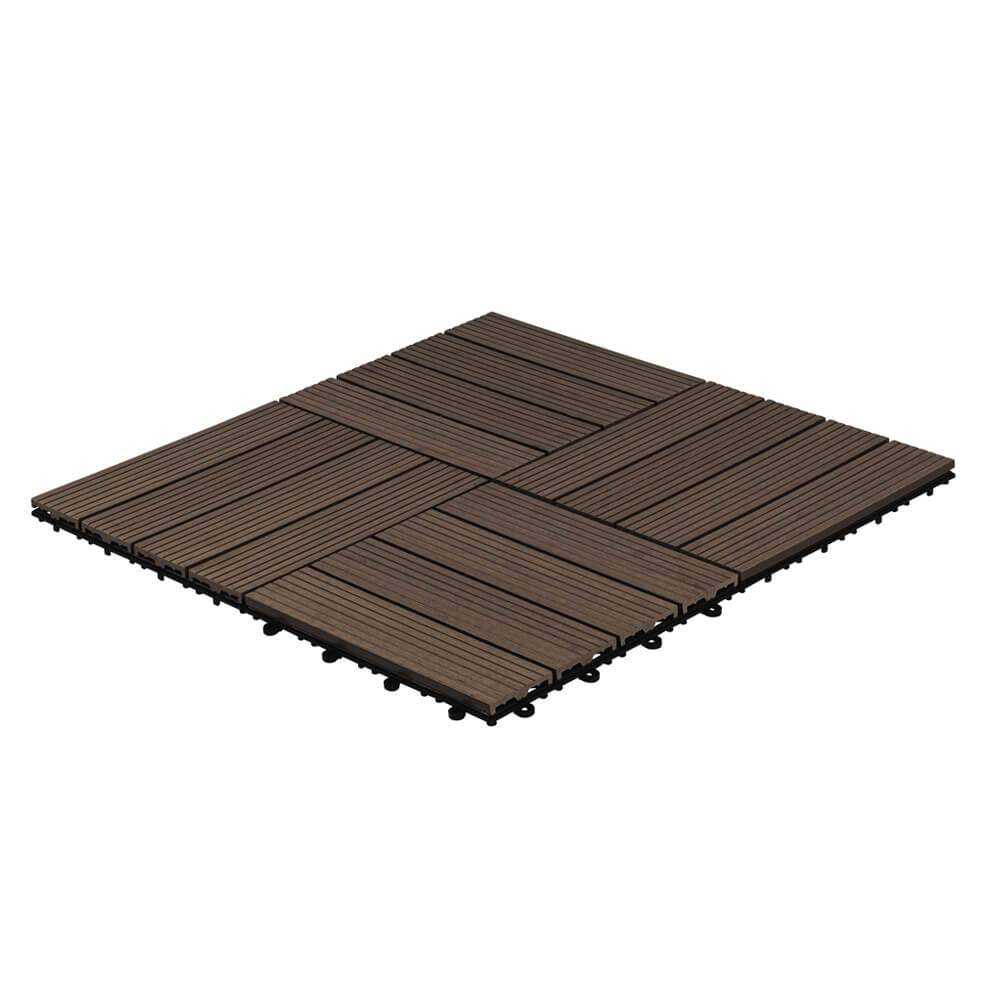 Carreaux clic WPC HOME DELUXE BAVARO - 9m² Marron foncé - Image 6
