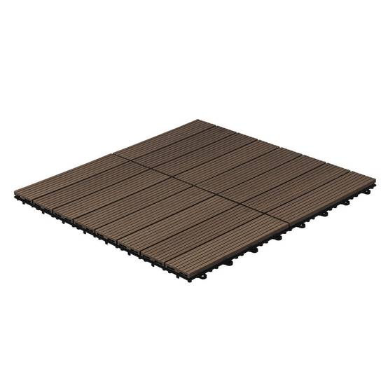 Carreaux clic WPC HOME DELUXE BAVARO - 9m² Marron foncé - Image 7