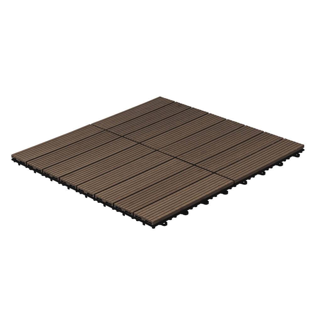 Carreaux clic WPC HOME DELUXE BAVARO - 9m² Marron foncé - Image 7