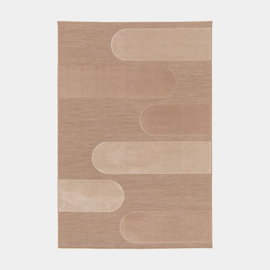 Decoweb - Tapis extérieur et intérieur en relief - Capri - Marron et beige - 80 x 150 cm - Decoweb - Imagen 1