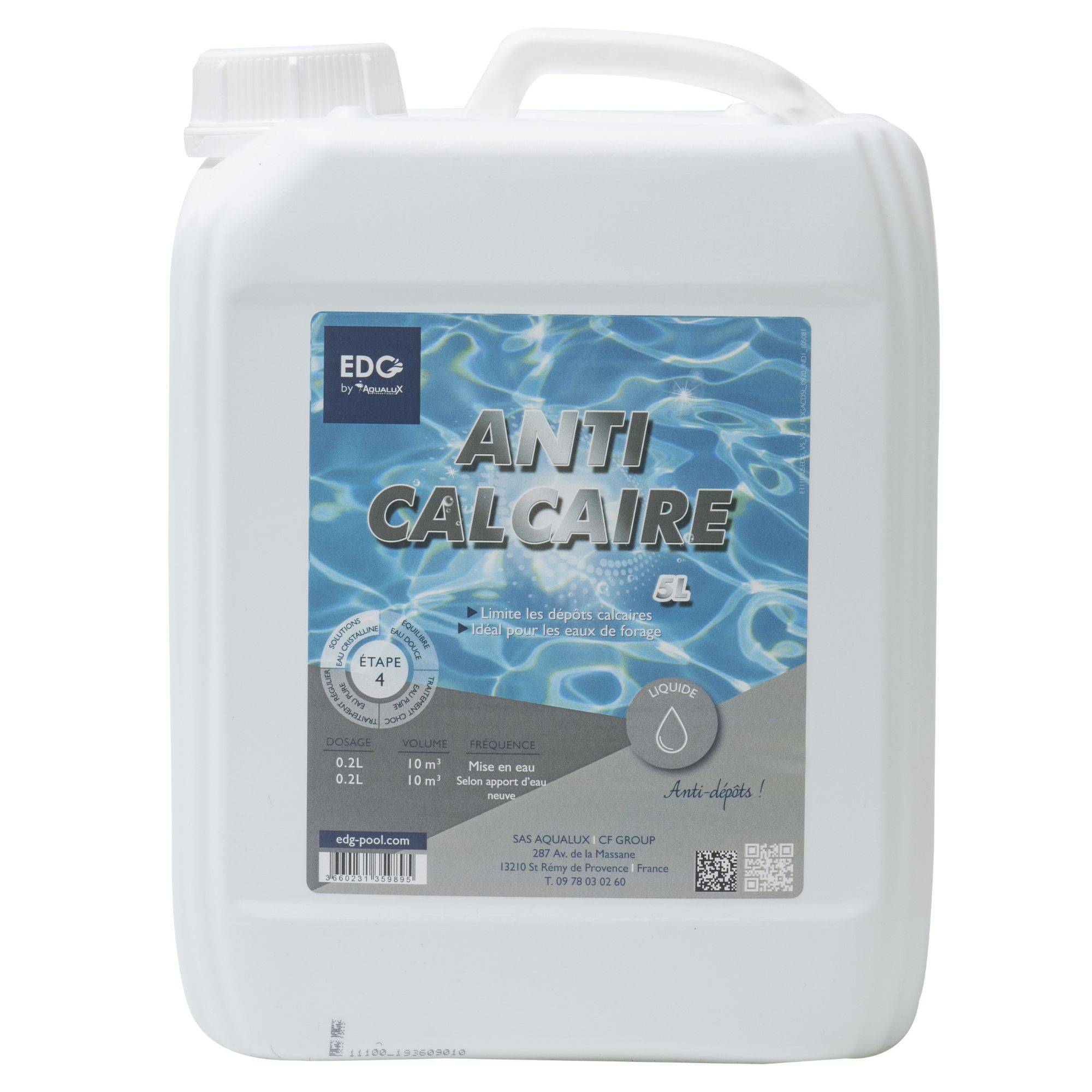 Aqualux - Anti calcaire liquide piscine 5 litres - Image 1
