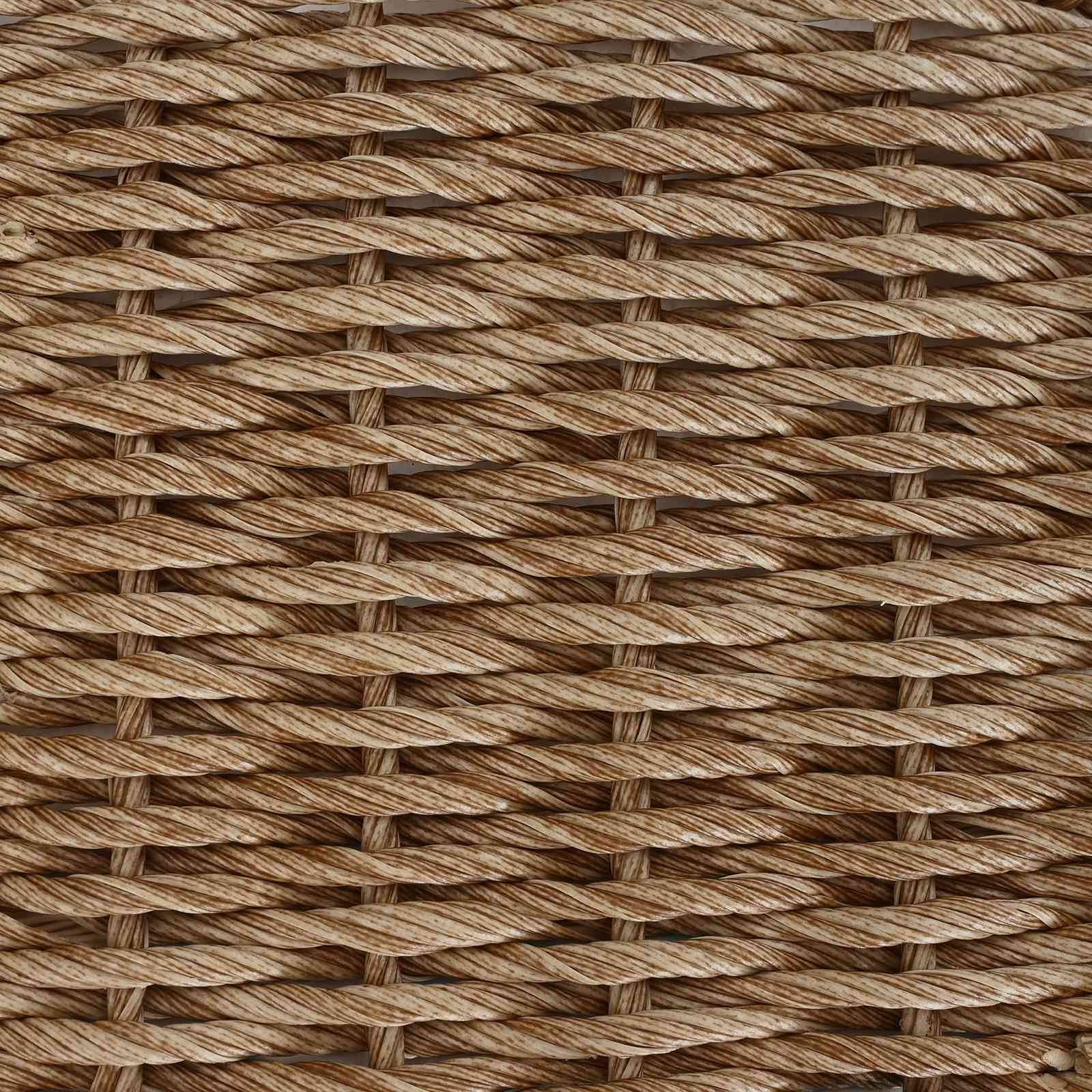 Chaises de jardin polyrotin beige et crème 61 x 58 x 83 cm, Poids:25.2kg - PANGIVO - Image 8