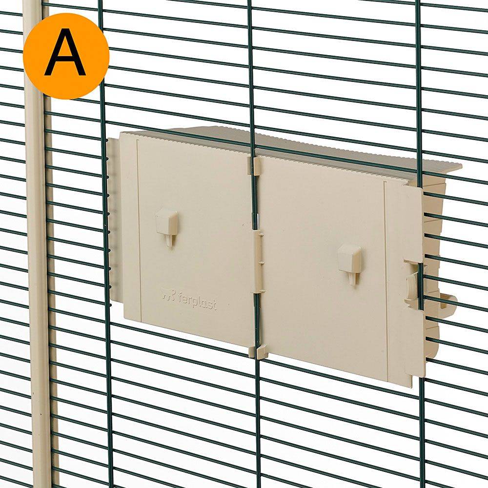 Ferplast - Ferplast Volière Cage à Oiseaux HEMMY Cage pour Oiseaux, Canaris, Pinsons, Perruches Ondulées, Inséparables, en Bois, Accessoires inclus Mangeoires - Imagen 5