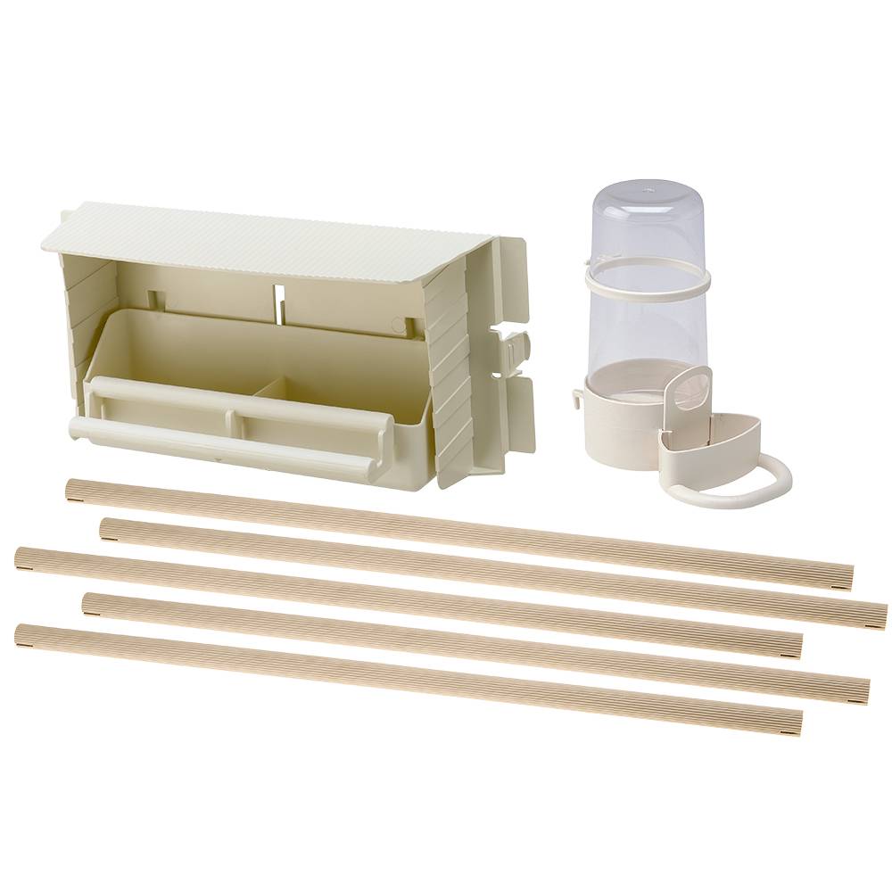 Ferplast - Ferplast Volière Cage à Oiseaux HEMMY Cage pour Oiseaux, Canaris, Pinsons, Perruches Ondulées, Inséparables, en Bois, Accessoires inclus Mangeoires - Imagen 8