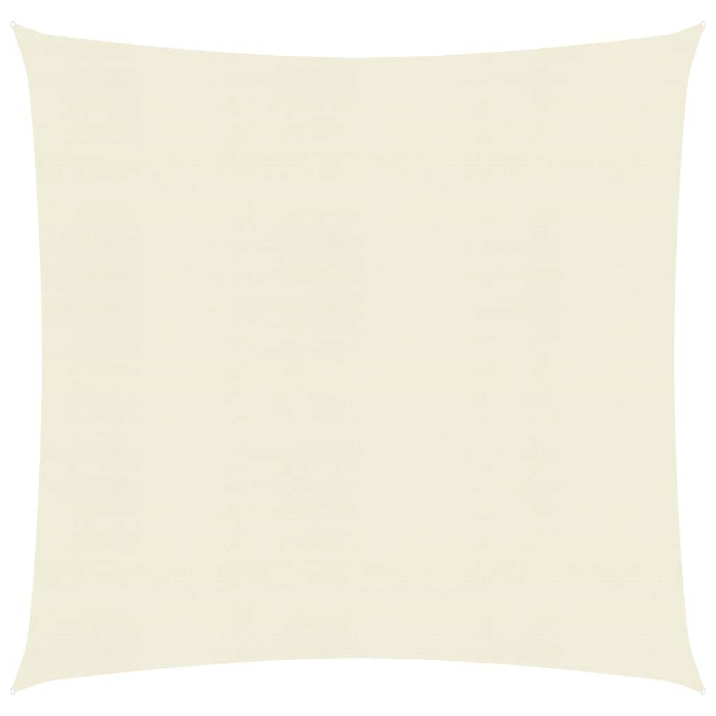 Helloshop26 - Voile toile d'ombrage parasol 160 g/m² 5 x 5 m PEHD crème - Imagen 1