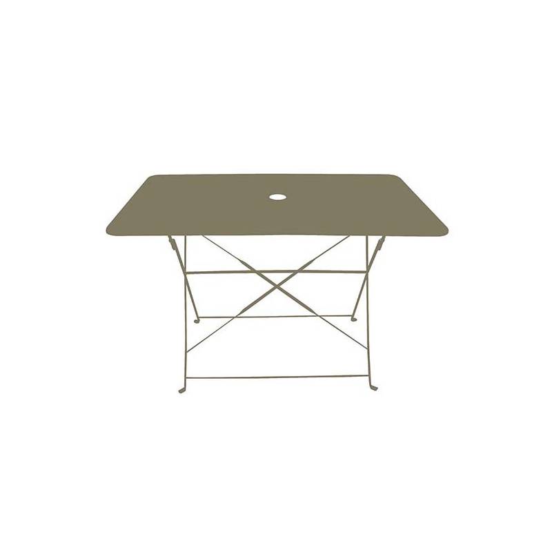 Châlet-Jardin - Table rectangulaire d'extérieur pliante Bistro en acier - Taupe Chalet & Jardin - Image 2