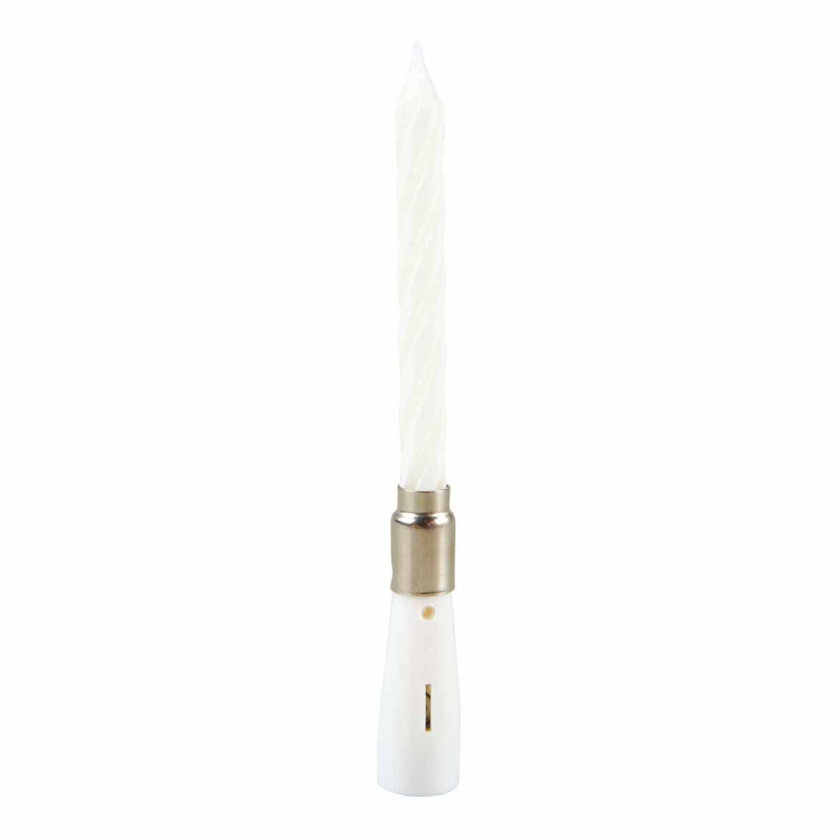 Bougie d'Anniversaire "Musicale" 12cm Blanc