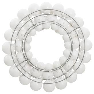 Couronne de Noël - Guirlande de Noël - Décorations De Noël blanc 45 cm polystyrène
