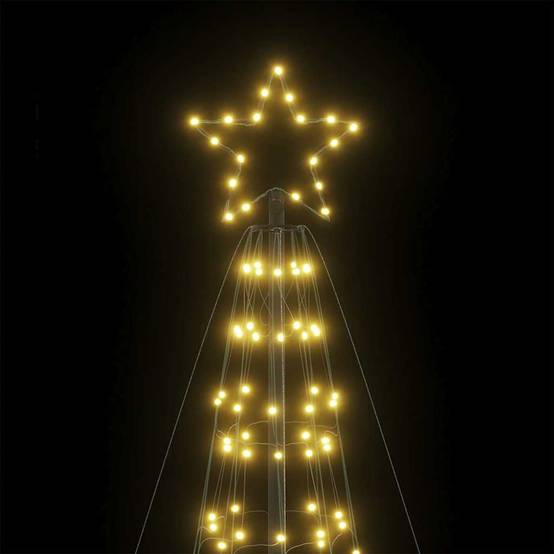 Vidaxl - Sapin de Noël à LED avec piquets 1534 LED blanc chaud 500 cm vidaXL 4016404 - Image 7