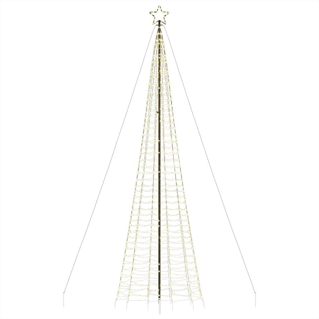 Vidaxl - Sapin de Noël à LED avec piquets 1534 LED blanc chaud 500 cm vidaXL 4016404 - Image 7