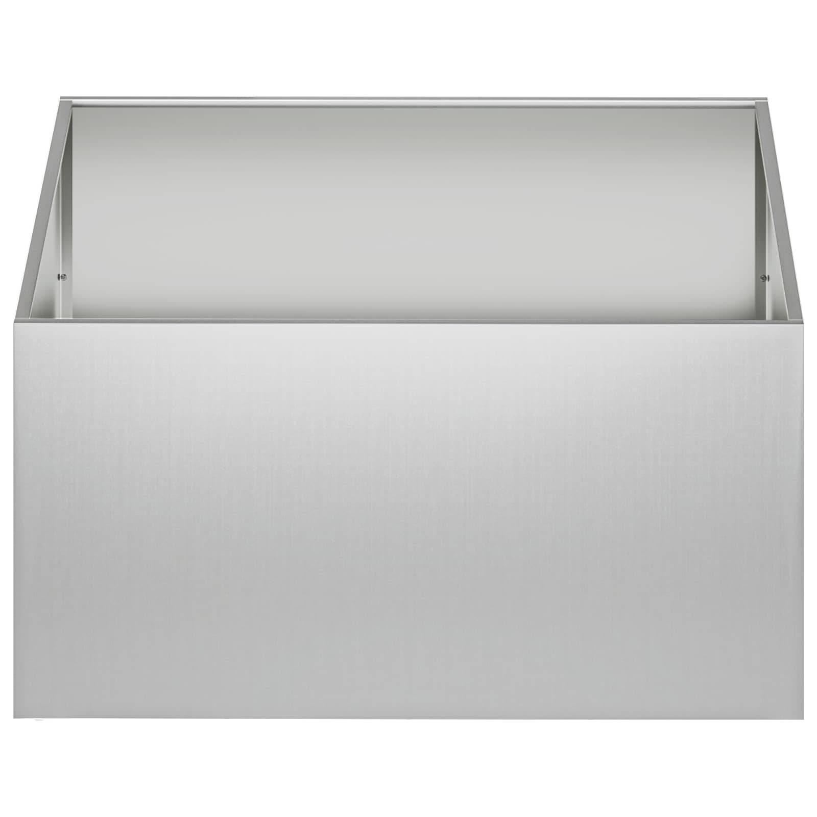 Vidaxl - Cache-pot de jardin Argenté 100 x 100 x 40 cm Acier galvanisé vidaXL 8005130 - Image 4