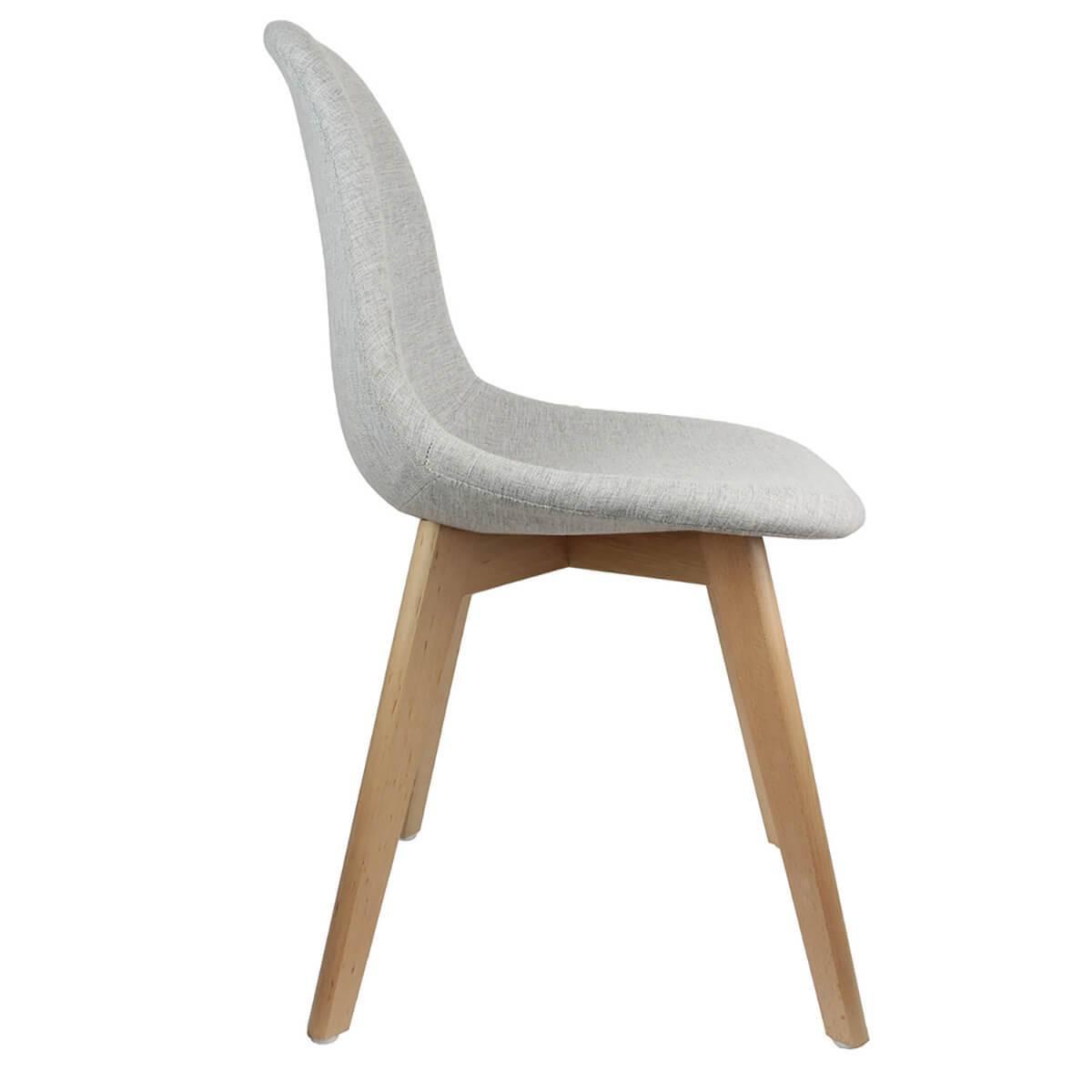 ALTOBUY - Lot de 4 Chaises Scandinaves Grises - MEDYNA - Image 5