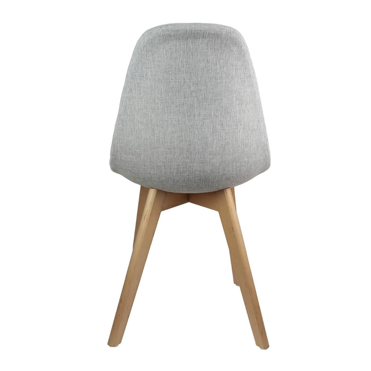 ALTOBUY - Lot de 4 Chaises Scandinaves Grises - MEDYNA - Image 6