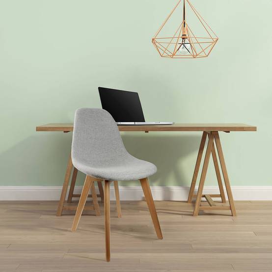 ALTOBUY - Lot de 4 Chaises Scandinaves Grises - MEDYNA - Image 2