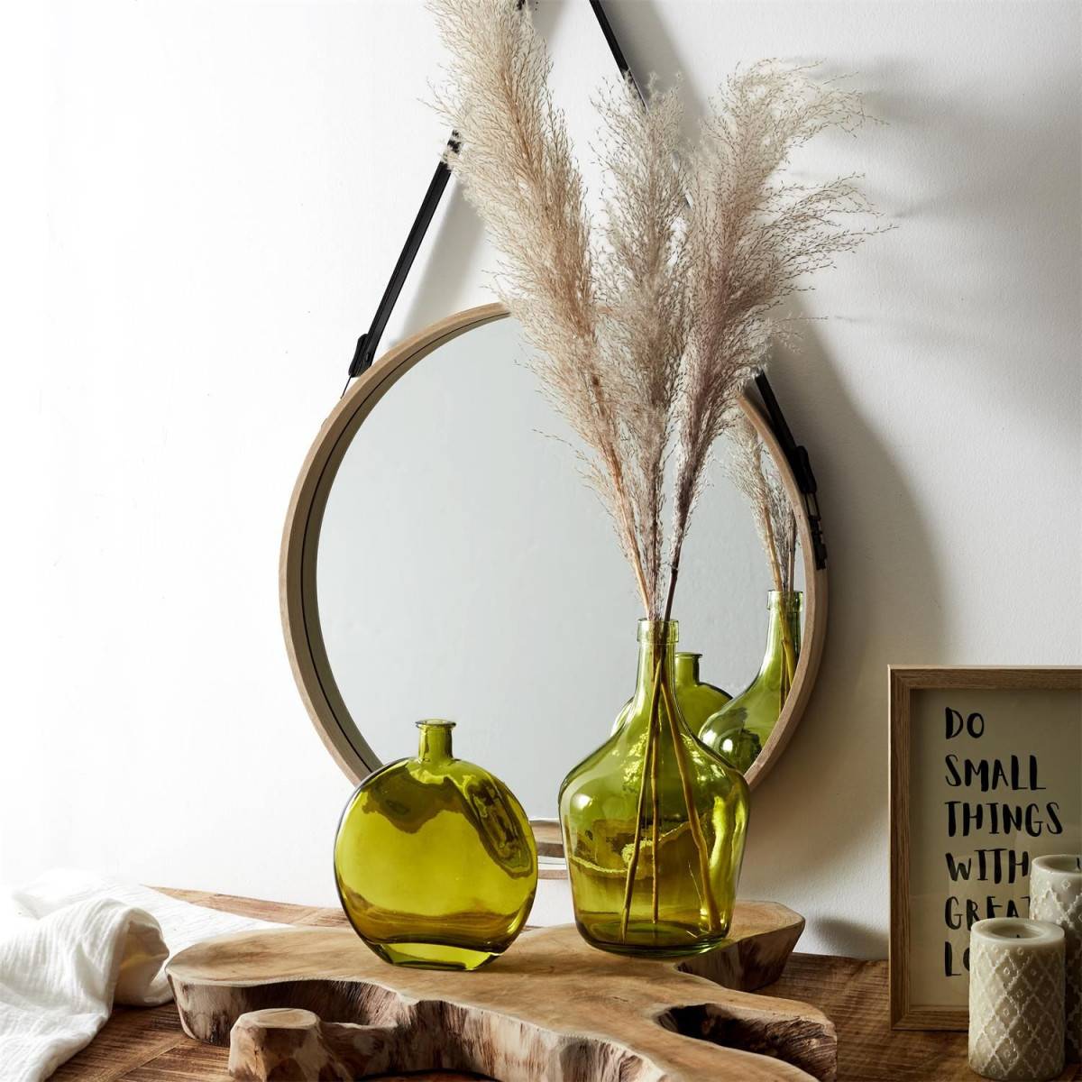 The Home Deco Factory - Vase bonbonne en verre Augustine (Lot de 2) - Imagen 4