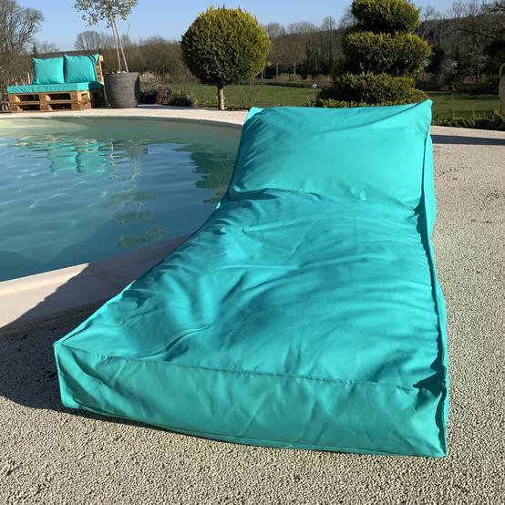 Home Maison - Matelas bain de soleil en microbille - HOME MAISON - Polyester - Turquoise - Image 1