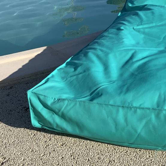 Home Maison - Matelas bain de soleil en microbille - HOME MAISON - Polyester - Turquoise - Image 2