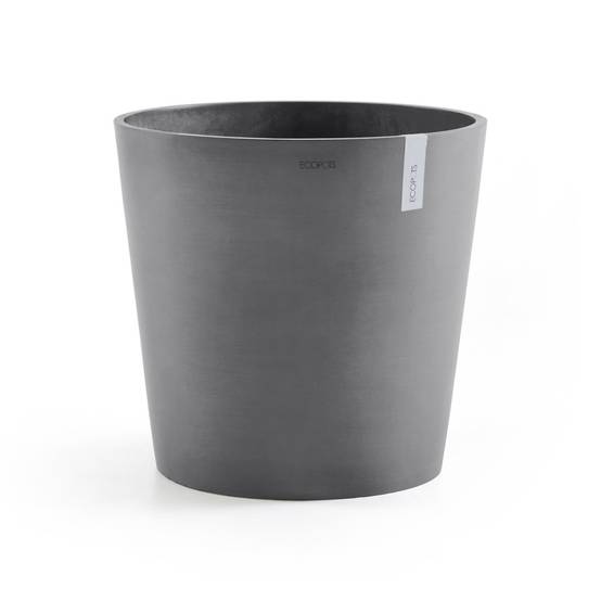 Ecopots - Pot Rond Amsterdam 50 Gris + réservoir d'eau - Ø 50 x H. 43,8 cm - 62 L ECOPOTS - Imagen 4