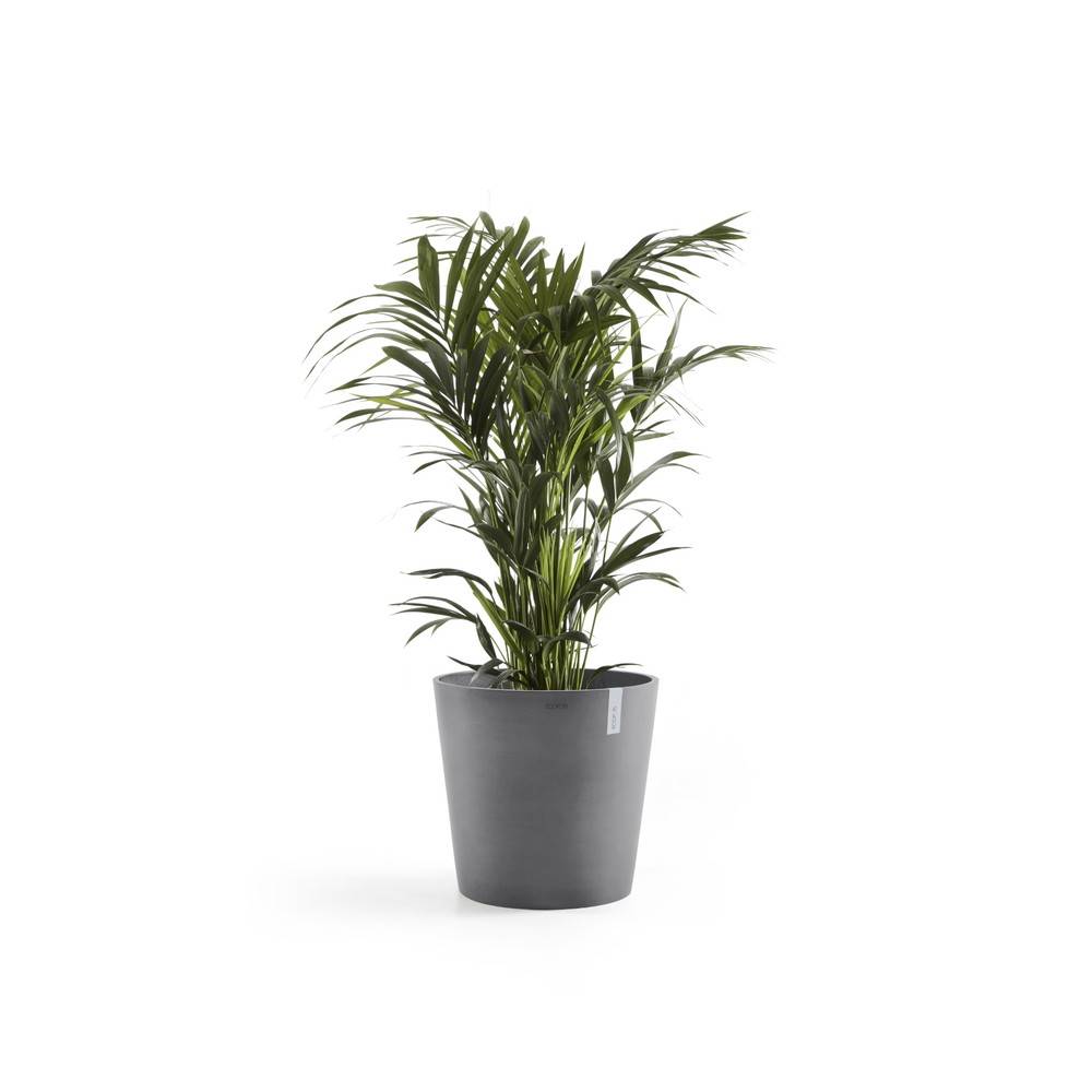Ecopots - Pot Rond Amsterdam 50 Gris + réservoir d'eau - Ø 50 x H. 43,8 cm - 62 L ECOPOTS - Imagen 2
