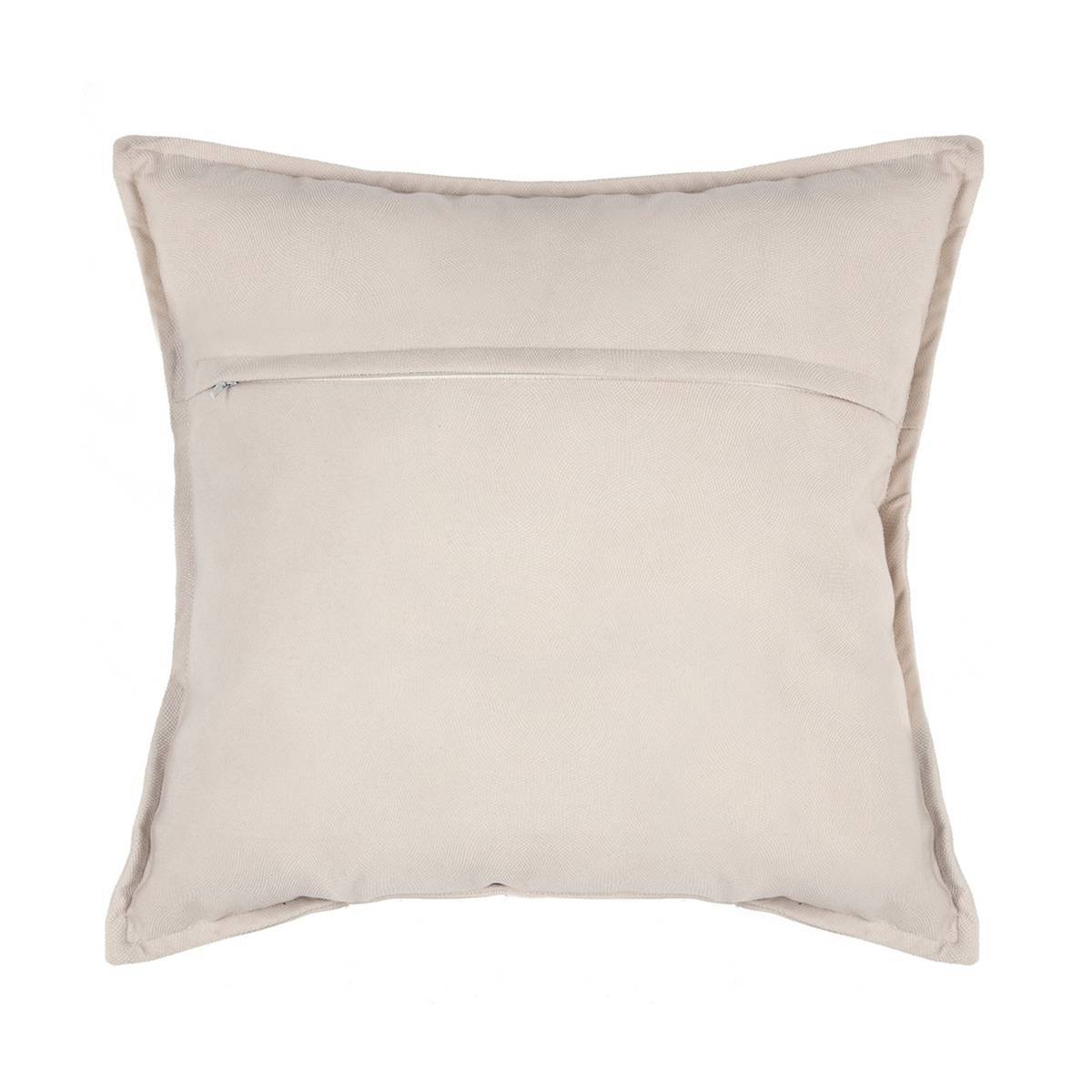 Atmosphera - Coussin "LILOU" coton blanc ivoire 45x45cm - Atmosphera Créateur d'intérieur - Imagen 2