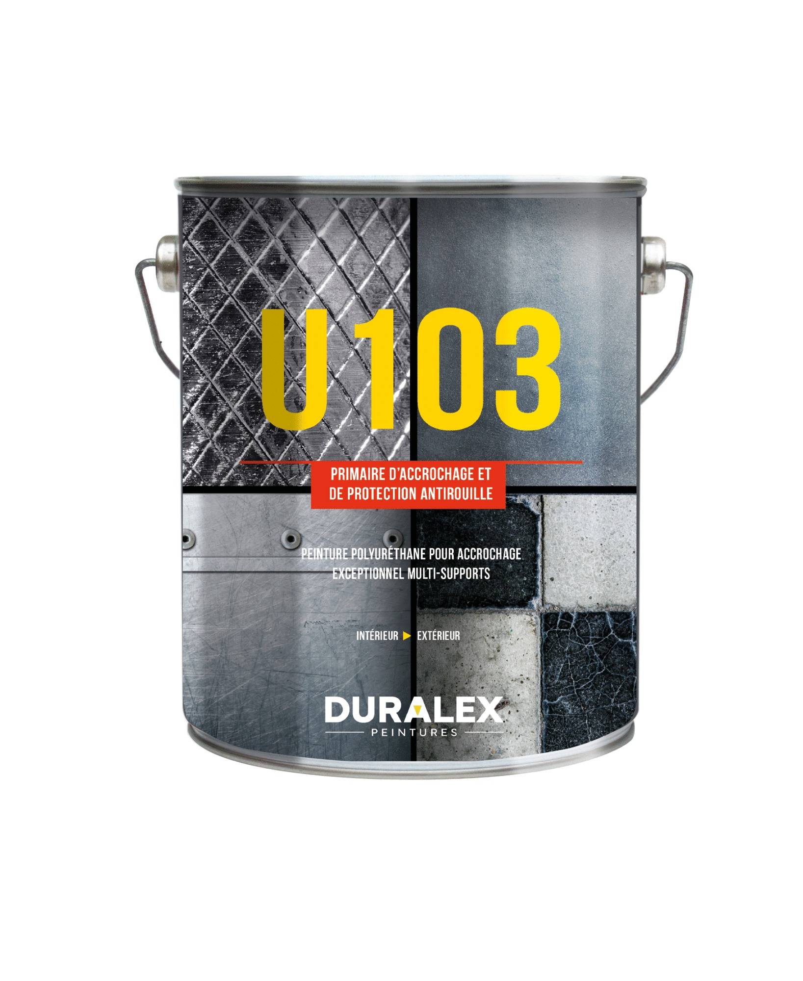 Duralex - Primaire d'accrochage et de protection antirouille U103 blanc 3L - DURALEX - 110100402