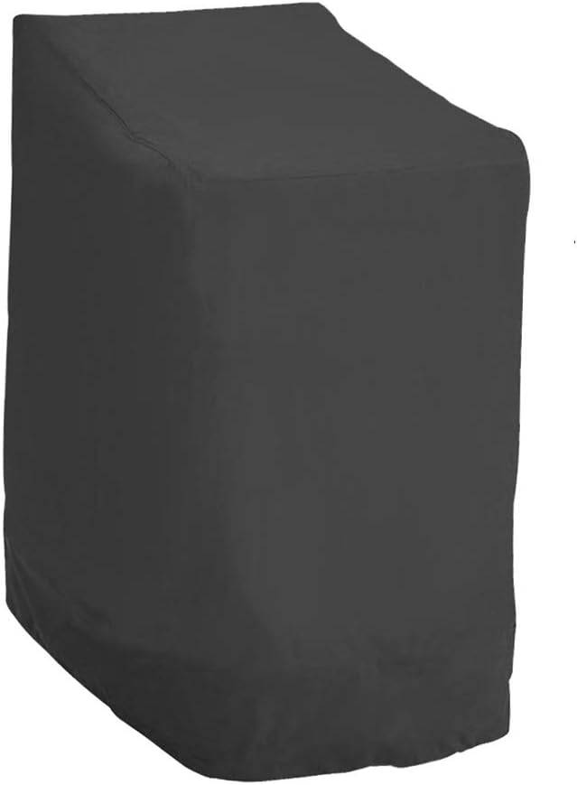 IntiMeg - Housse de Protection pour chaises de Jardin empilables de Jardin et Balcon imperméable 210D Oxford résistant à l'eau Protection UV 65*65*120cm IntiMeg