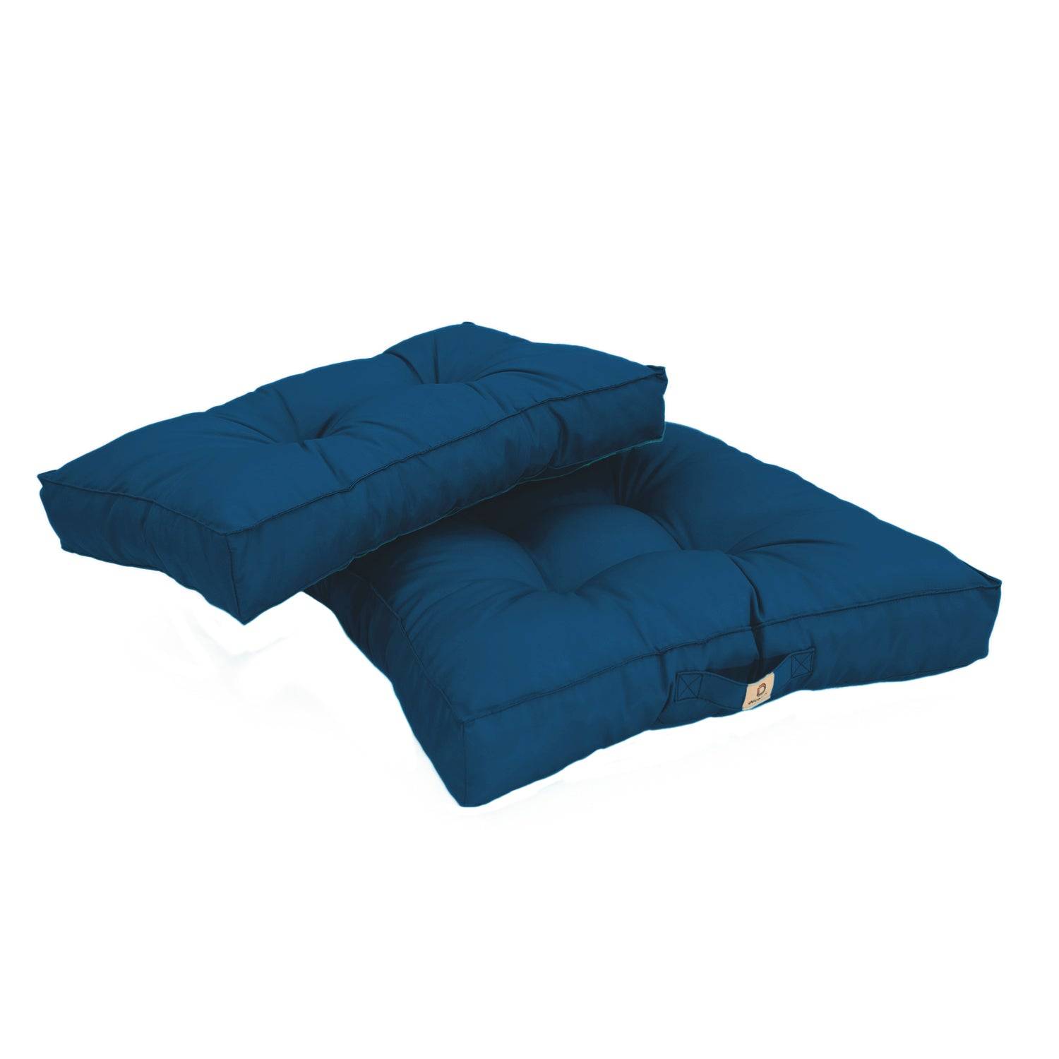 Coussins pour salon de jardin capitonné 60x60cm Bleu pétrole - Déco arts - Image 7