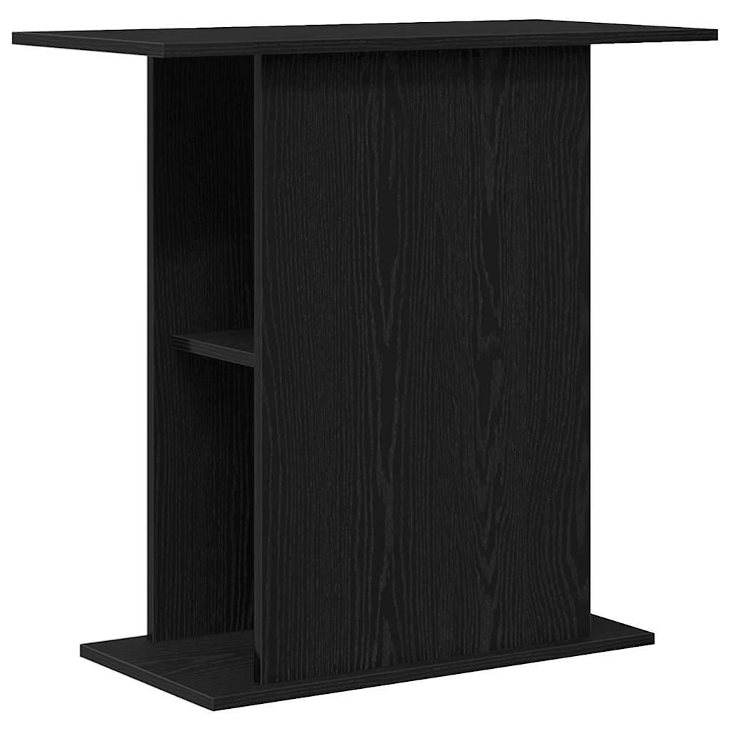 Meuble pour aquarium Chêne Noir avec Stockage sur 3 Étagères 75x36x72,5 cm - ComfortXL Outdoor Living - Image 7