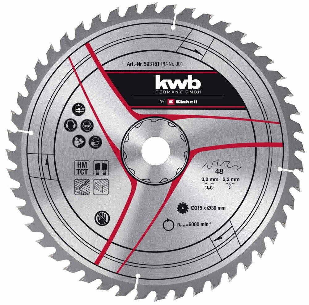 Kwb By Einhell - Lame pour scie sur table diamètre 315x30x 3,0 mm, 40 dents - KWB by Einhell