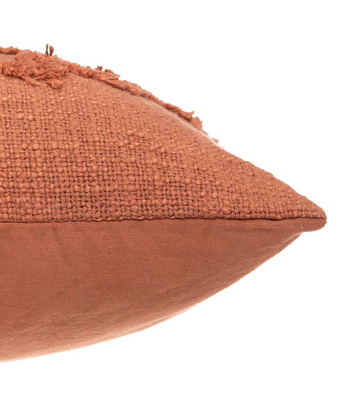 Coussin déhoussable Inca en Coton Tufté Terracotta 40 x 40 cm - Imagen 3