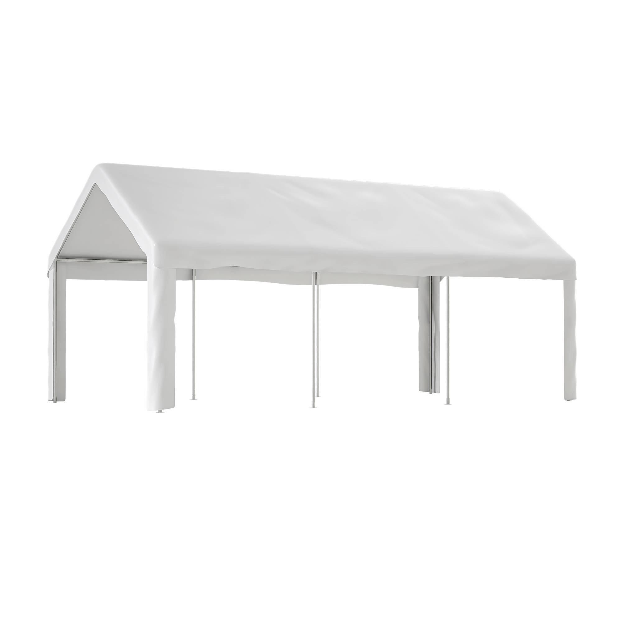 Tente véhicule 3x6m double porte roulante, structure robuste résistante aux intempéries toit et côtés amovibles - Image 10