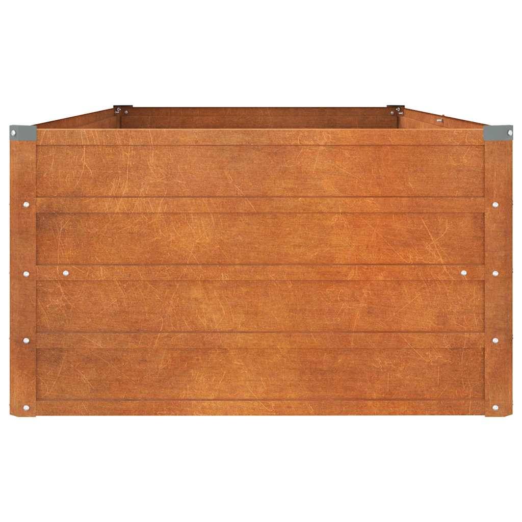 ComfortXL - Carré potager rectangulaire en acier Corten pour jardin 160x80x45cm – ComfortXL Outdoor Living - Image 5