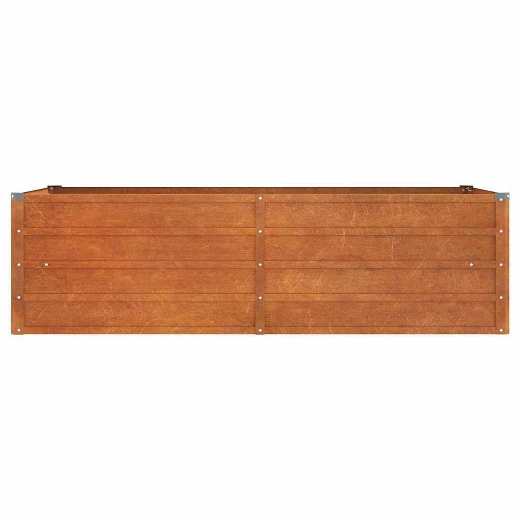 ComfortXL - Carré potager rectangulaire en acier Corten pour jardin 160x80x45cm – ComfortXL Outdoor Living - Image 4