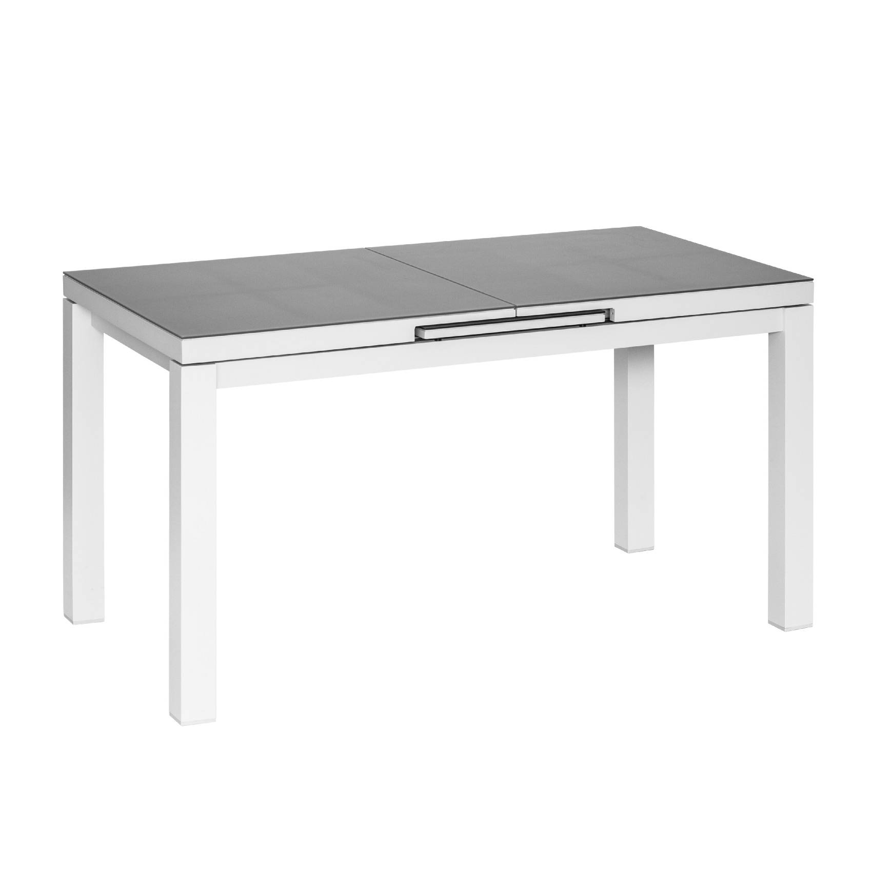 Table rectangulaire et extensible pour 6/8 personnes - JARDILINE - Aluminium - Gris Perle - Imagen 1