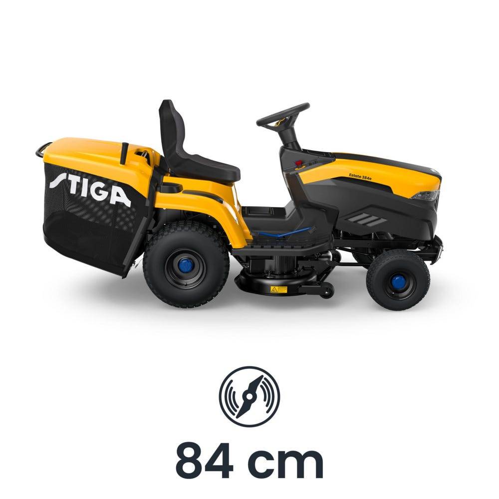Stiga - Tondeuse Estate 384e, batterie 48V 30Ah, plateau 84cm - STIGA - Imagen 4
