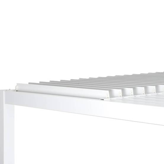 Pergola bioclimatique blanche. aluminium et acier. 3x3m. lames orientables | sweeek - Image 6