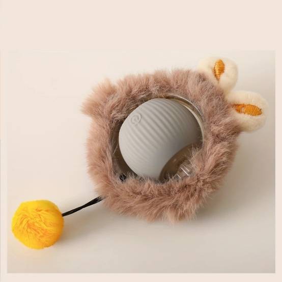 IntiMeg - Jouet pour chat balle en peluche électrique Gris IntiMeg - Image 1