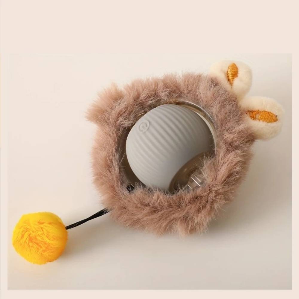 IntiMeg - Jouet pour chat balle en peluche électrique Gris IntiMeg - Image 1