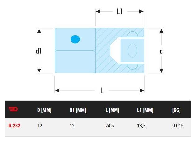 Augmentateur F1/4'' à M3/8'' - FACOM - R.232 - Image 2