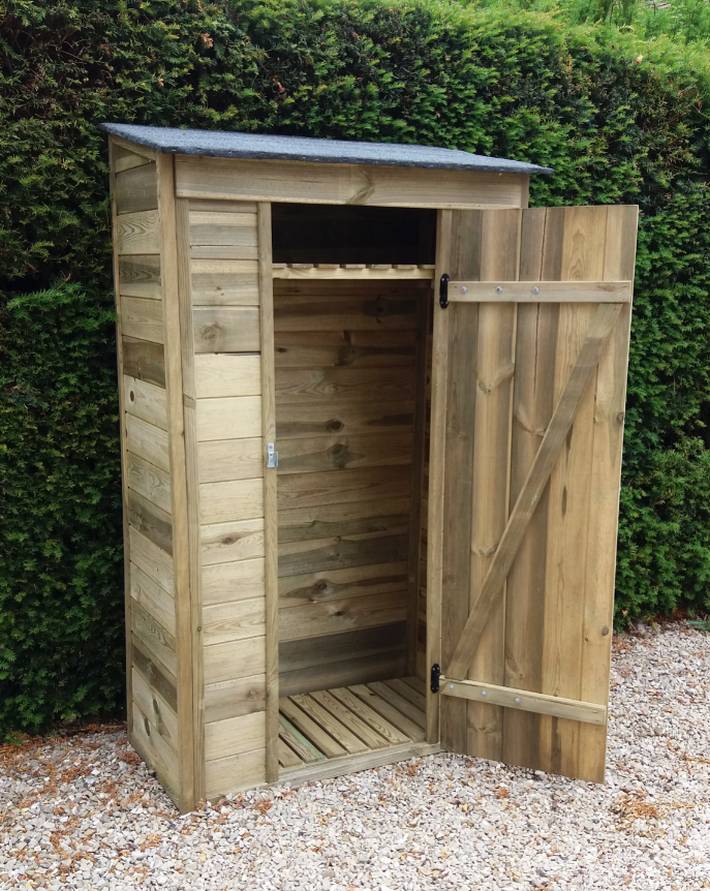 Armoire de jardin murale en bois 0.51 m² - Imagen 7