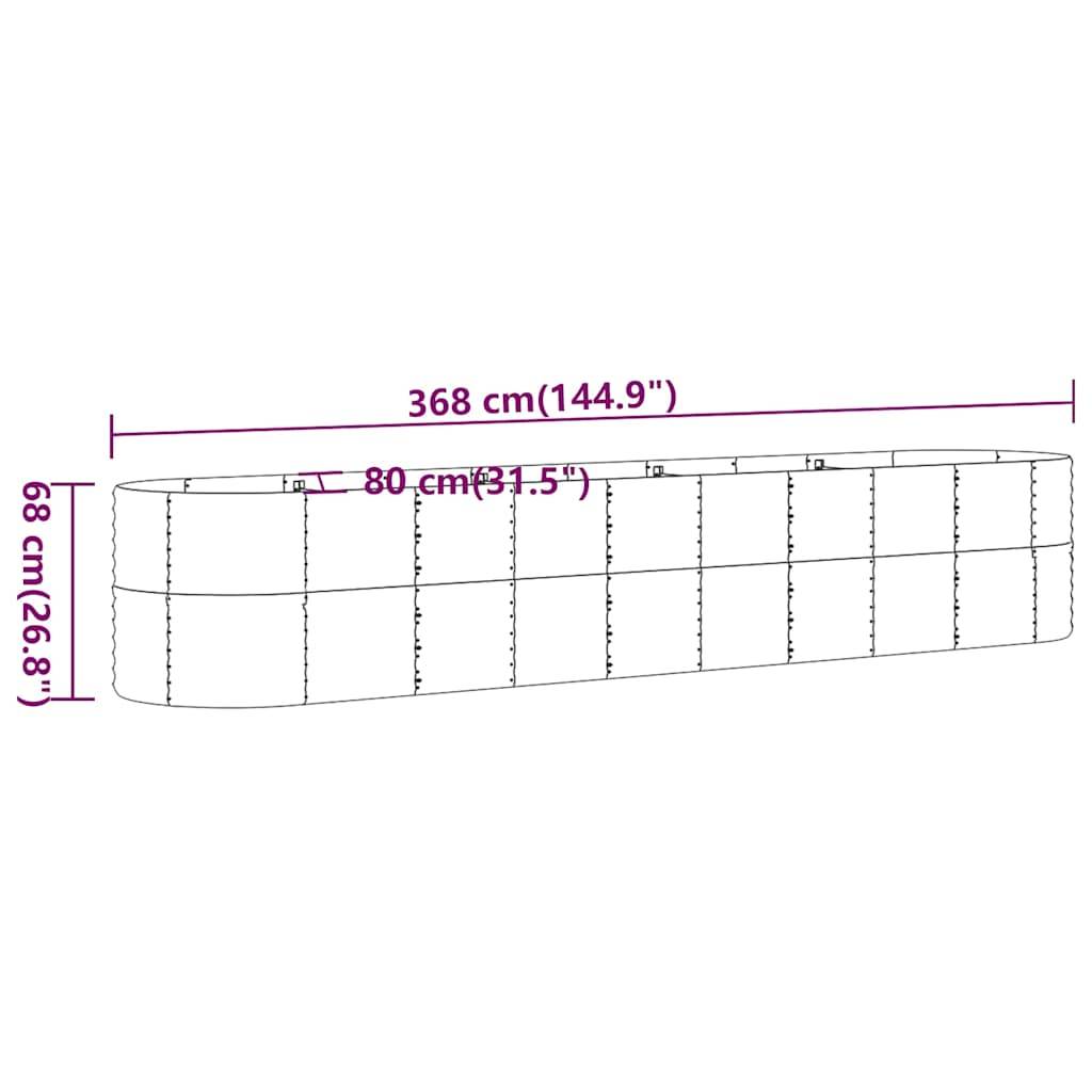 Vidaxl - Lit surélevé de jardin Acier galvanisé marron vidaXL 318965 - Imagen 3