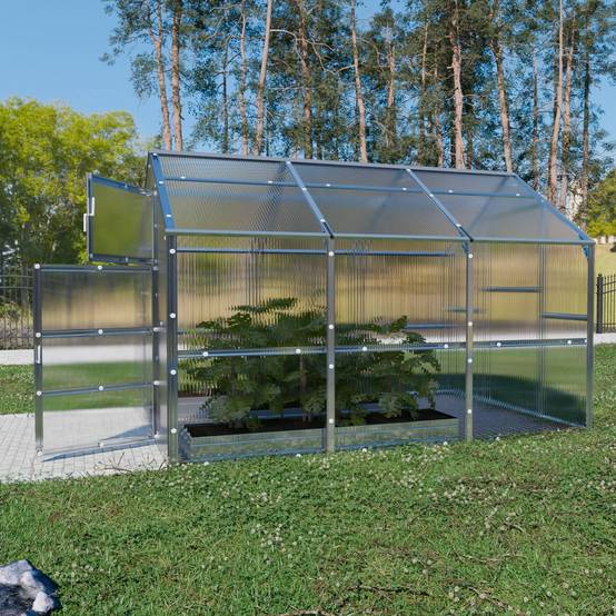 KLASIKA GREENHOUSES - Serre KLASIKA BERNARD 2,35 x 3 m (7,05 m²), 4 mm avec revêtement en polycarbonate - Image 1