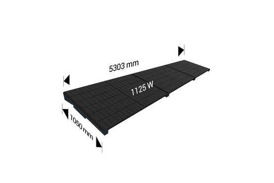 Ombrazur - Auvent solaire POWER Gris anthracite indépendant 3 panneaux - Imagen 5