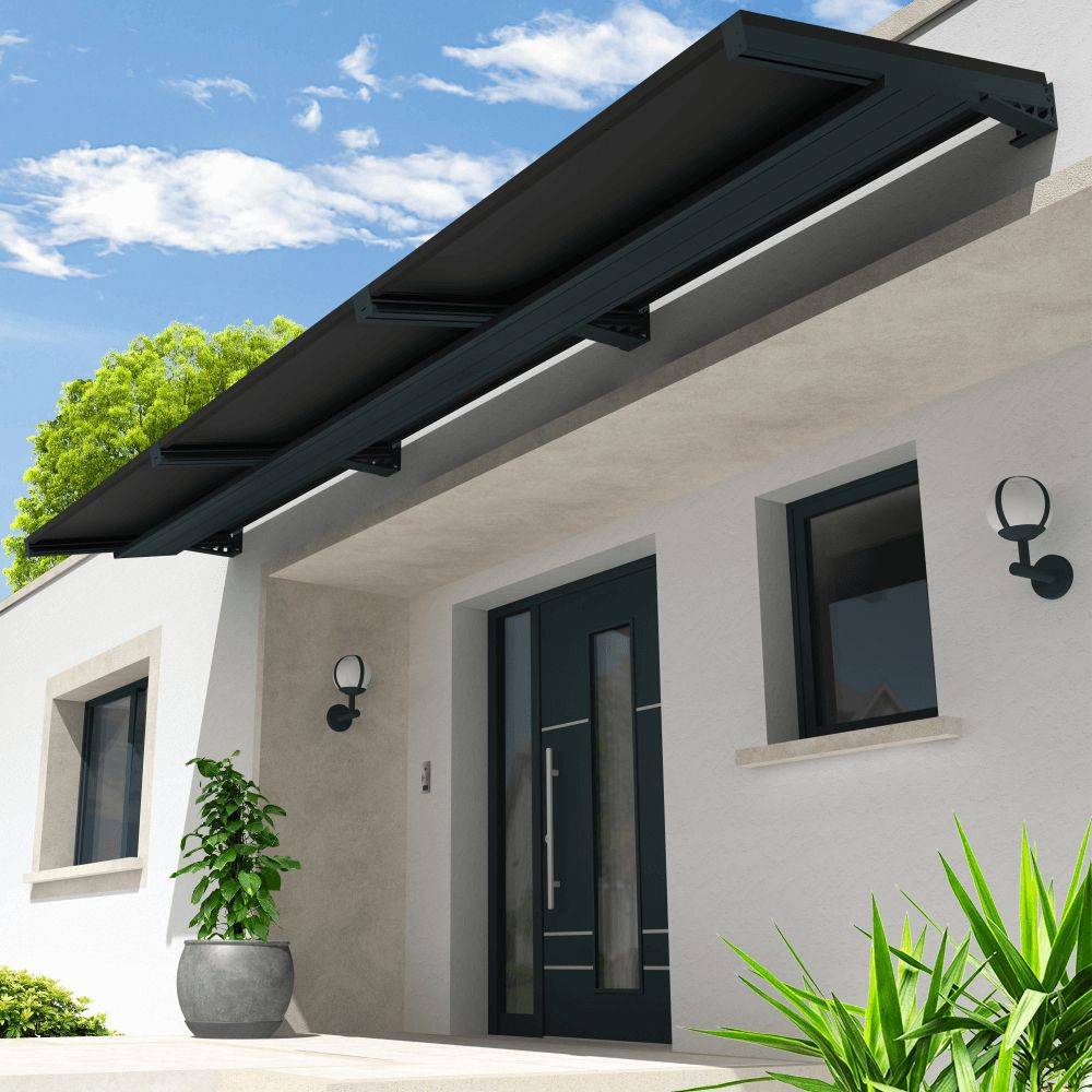 Ombrazur - Auvent solaire POWER Gris anthracite indépendant 3 panneaux - Imagen 6