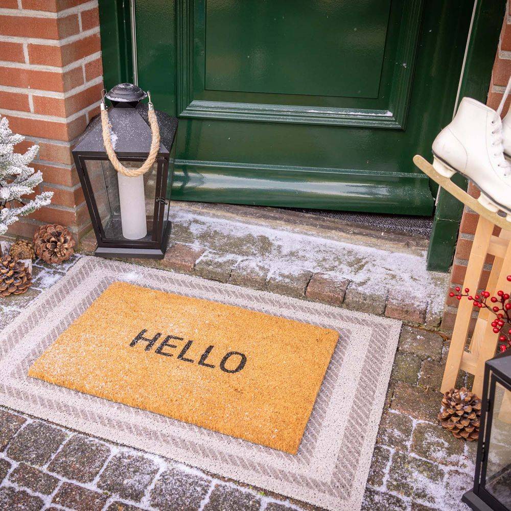 Esschert Design - Tapis dessous de paillasson à motifs Cadre Best For Boots - Imagen 2