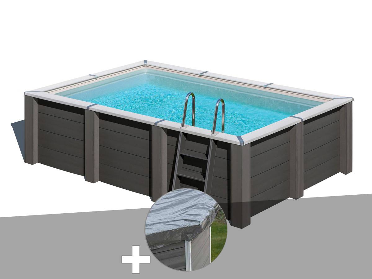 Gré - Kit piscine composite Gré Avant-Garde rectangulaire 4,66 x 3,26 x 1,24 m + Bâche de protection - Imagen 2