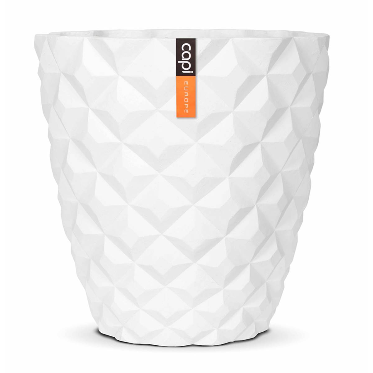 Artificielles - Bac en fibres de verre Int. vase 51x52 cm blanc - dimhaut: H 52 cm - couleur: Blanc neige