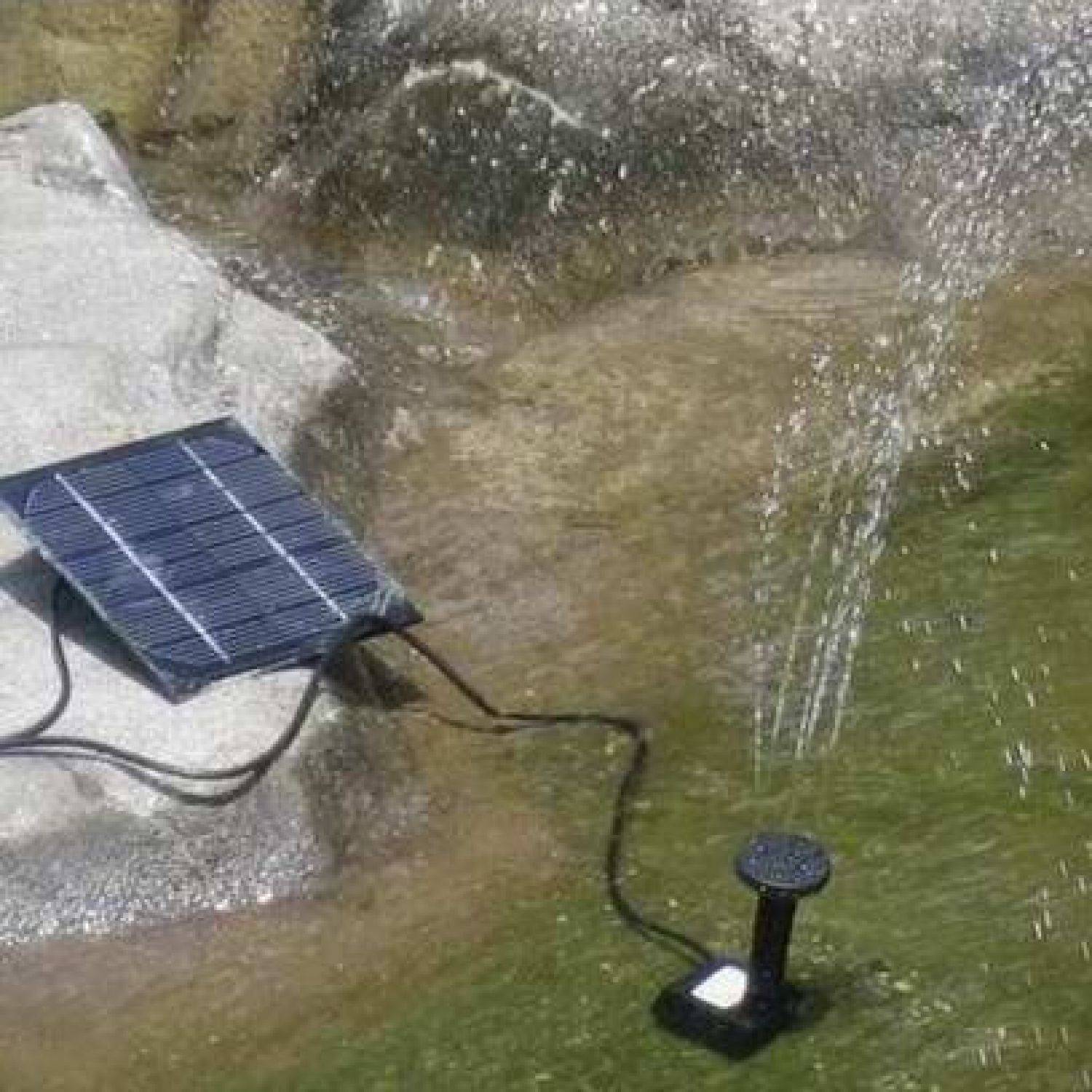 Linxor - Pompe à eau solaire pour fontaine, piscine, bassin extérieur de jardin avec câble de 3m - Noir - Linxor - Imagen 7
